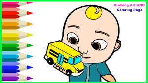 This post may contain affiliate links. How To Draw Wheels On The Bus School Version Cocomelon Nursery Rhymes Kids Songs Drawing Art Youtube