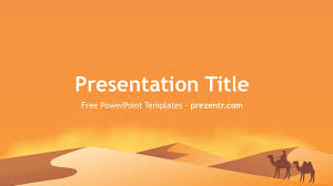 Contains small amounts of beta carotene, for yellow color. Free Desert Powerpoint Template Prezentr Ppt Template