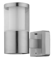 1x3 7w Led Outdoor Wall Light W Stainless Steel Finish Clear White Plastic Glass 16u0j Coast Lighting