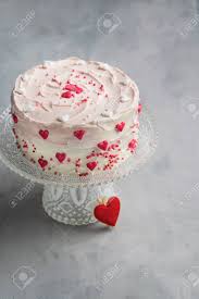 Best collection of boy birthday wishes cake. Birthday Cake For Valentine S Day With Pink Hearts And Colorful Stock Photo Picture And Royalty Free Image Image 115336849