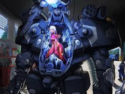 Please contact us if you want to publish an anime robot wallpaper on our site. Hd Wallpaper Female Character Riding On Robot Anime Digital Wallpaper Anime Girls Wallpaper Flare