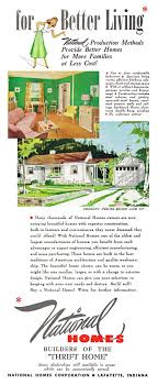 National Homes 1949 Advertisement Vintage House Plans Vintage House Beautiful Homes