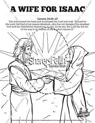 The acts themselves seem strange until you see them as an acted out. Genesis 24 Isaac And Rebekah Sunday School Coloring Pages Sunday School Coloring Pages
