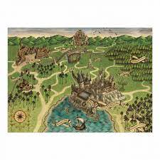 #that'll teach me for using poster strips instead of just drilling some damn holes #so no more frame but still cute poster! Map Of Hogwarts Poster Harry Potter Graphic Artwork Minalima