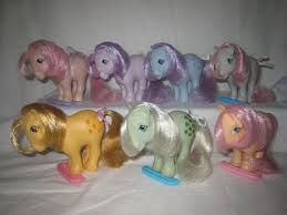 The Originals Flat Foot Version Cotton Candy Blossom Blue Belle Snuzzle Butterscotch Minty Pea Vintage My Little Pony My Little Pony Baby Mini Pony