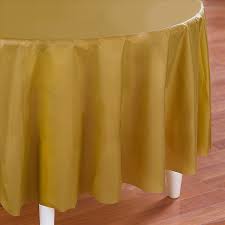 Gold Plastic Table Cover Round Plastic Table Covers Table Covers Round Table Covers