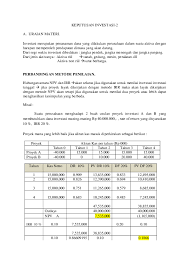 Adanya keuntungan potensial kesulitan yang dihadapi dalm penggantian mesin 1. Doc Keputusan Investasi Muhammad Tsaqif Academia Edu