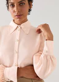 Sonya Pink Crepe Blouse