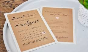 Häufig werden karten zur hochzeit später noch einmal gelesen. Save The Date Karte Hochzeit Vintage Kraftpapier