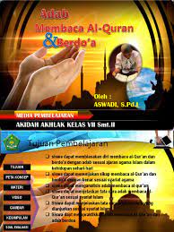 Mengikhlaskan niat untuk allah semata sesungguhnya seluruh amalan itu tergantung pada niatnya (hr. Ppt Adab Membaca Alquran Dan Berdoa Pert 3