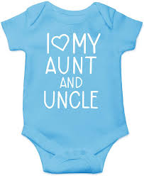 I love my aunt and uncle onesie. Cbtwear I Love My Aunt And Uncle Cute Infant One Piece Baby Bodysuit Gifts For Nieces