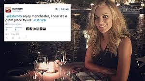 David de gea is a spanish professional footballer who plays as a goalkeeper for premier league club manchester united and the spain national team. Geniess Manchester Twitter Spott Fur De Geas Freundin