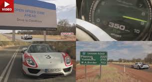 Sometimes used cars are purchased from individuals rather than dealerships, which can require more of the buyer's participation in the process of transferring the ti. Porsche Objects Proposed Speed Limit On Outback So Here S A 918 Spyder Doing 350 Km H Carscoops