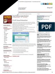 Biasanya setiap mengajukan program atau bantuan, sekolah akan diminta profil sekolah. Format Profill Desa Lengkap Download Format Administrasi Desa Pdf