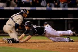 Comes from a baseball family…his grandfather, don, signed with the yankees, but did not appear in a game and instead fought in world war i…his father, tom, is in the. Yes Matt Holliday Touched Home Plate In Game 163 10 Years Ago Purple Row