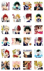 Bring your texts to life with these cute stickers. Line Official Stickers My Hero Academia 2