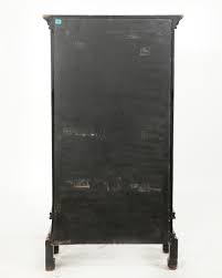Beautiful displayed on its own or displayed with m742b lacquer mirror. Lot A Chinese Black Lacquer Cabinet Height 62 1 2in 158 5cm Width 34in 86 5cm Depth 19 1 2in 49 5cm