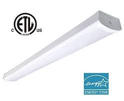 48w Linkable Led Wraparound Flushmount Light 4ft Led Shop Light 4800lumens 5000k Etl And Energy Star Certi Led Shop Lights Led Ceiling Lights Wrapped Lights