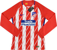 As we know they will have different font this season because la liga decided to use only one font font for all teams. 2017 18 Atletico Madrid Player Issue Home L S Shirt Bnib L Classic Retro Vintage Football Shirts
