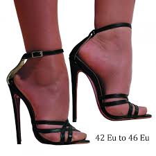 But keep in mind that making an image bigger that's low resolution will lose a lot of quality for you. Fetish Stiletto High Heel Leather Sandals In Large Sizes