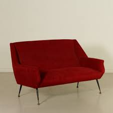 Maybe you would like to learn more about one of these? Two Seater Sofa Foam Original Fabric Metal Brass Vintage Italy 1950s 1960s Sofas Modern Dimanoinmano It