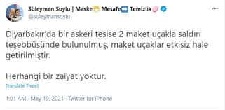 Diyarbakır'da şiddetli bir patlama sesi duyuldu. Diyarbakir Da Askeri Tesise Maket Ucakla Saldiri Girisimi Bakan Soylu Dan Aciklama Geldi Son Dakika