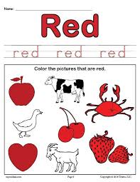 Color Red Worksheet Color Red Activities Preschool Colors Preschool Color Activities