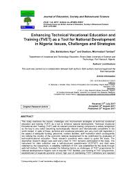In contrast to the technical stream. Enhancing Technical Vocational Education And Training Tvet As A Tool For National Development In N By Baridoolenu Zite Issuu