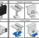 Rooftop Solar Racking Clamp Pv Solar Mounting System Clamps ...