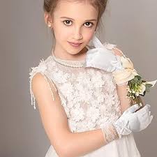 Amazon.com: Geyoga 4 Pcs Pearl Necklace Set for Little Girls Toddler Girls  Tea Party Jewelry White Pearl Earrings Bracelet Sets First Communion Gloves  Kit for Kids Age 4-12 Years(Elegant Style,4-8 Years) :