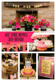 30th Birthday Party Theme Ideas For Women Kate Spade Themed 30th Birthday Party 30th Birthday Parties 30th Birthday Party Planning Birthday Party Planning