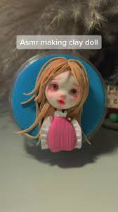 Asmer making clay doll.#handmake #clay #clayart #clayartist #diyclay  #claydolls #polymerclay #polymerclayartist #homeproject #diyproject #asmr  #asm #satisfying #satisfyingvideo