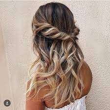 Half Up Half Down Hairstyle Braids For Long Hair Hair Styles Homecoming Hairstyles