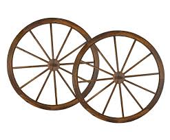 Add some distinctive character of the old west to your wall, floor or porch with this decorative wooden 24 inch diameter, 1 inch deep (61 x 3 cm) wagon wheel reminiscent of days gone by sure to get the. Amish Wares Decorative Wood Wagon Whee Buy Online In United Arab Emirates At Desertcart