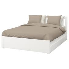 Tadaaaa das große bett ist da little rooms. Songesand Bettrahmen Mit 2 Schubladen 140x200 Cm Lura Weiss 492 412 44 Bewertungen Preis Wo Zu Kaufen