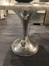 Check spelling or type a new query. 52 Stone Top Dining Table With Hammered Metal Base Mecox Gardens