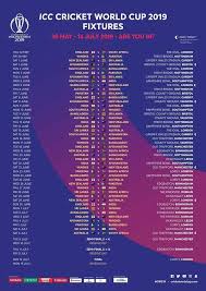 Here Is The Fixture Table 2019 For The Matches Going To Take