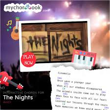 On 1 december 2014, it was released as a digital download by prmd music and universal island on avicii's the days / nights ep, then on 11 january 2015 in the united kingdom. Avicii The Nights Chords