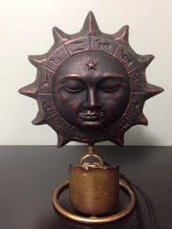 Vision Quest Sculpture Light Sun Zodiac Lamp Cool Piece!