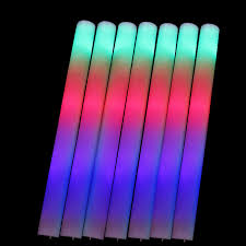 20 Pcs Lot Led Foam Stick Colorful Flashing Batons 48cm Red Green Blue Light Up Sticks Festival Party Decoration Concert Prop Led Foam Party Decorationled Foam Stick Aliexpress