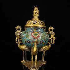 sold price 清 乾隆 銅胎鎏金掐絲琺瑯五供器 qing a fine and rare gilt cloissone enamel five pieces garniture june 6 0115 10 15 am edt antiques art auction chinese art