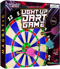 Amazon Com Light Up Magnetic Dart Board Game Innovative Illuminated Kids Safe Dartboard Set With Glow In The Dark Darts For Kids Teens Adults Sports Gifts For Boys Girls Indoor Or Outdoor