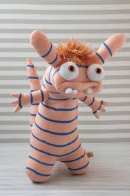 Kawaii Plush Monster Toy Therapy Doll Gift For Stuffed Etsy Cloth Dolls Handmade Kawaii Plush Doll Gift