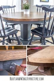 pedestal kitchen table makeover  roots