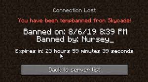 We realle want to play on the server a lot a make it a better place. My Own Minecraft Server Staff Banned Me