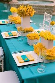 Jl Designs March 2008 Baby Shower Yellow Turquoise Wedding Yellow White Wedding