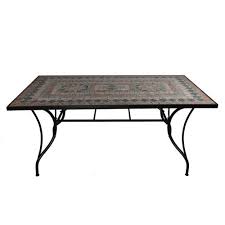 Sol 72 Outdoor Esstisch Hazelton Aus Eisen Und Stein Wayfair De Gartentisch Mosaik Gartentisch Esstisch