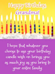 Happy Birthday Greeting Card For Grandmother Birthday Candle Wishes Happy Birthday Card For Grandma Birthday Greeting Cards By Davia In 2020 Grandma Birthday Card Happy Birthday Candles Happy Birthday Cards