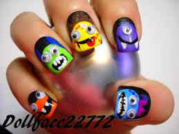 Googly Eyes Monster Nails Nails Halloween Nail Art