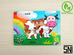Dihalaman ini anda akan melihat gambar puzzle hewan sapi yang menarik! Distributor Puzzle Kayu Sapi Stiker Sulawesi Tengah Madaniah